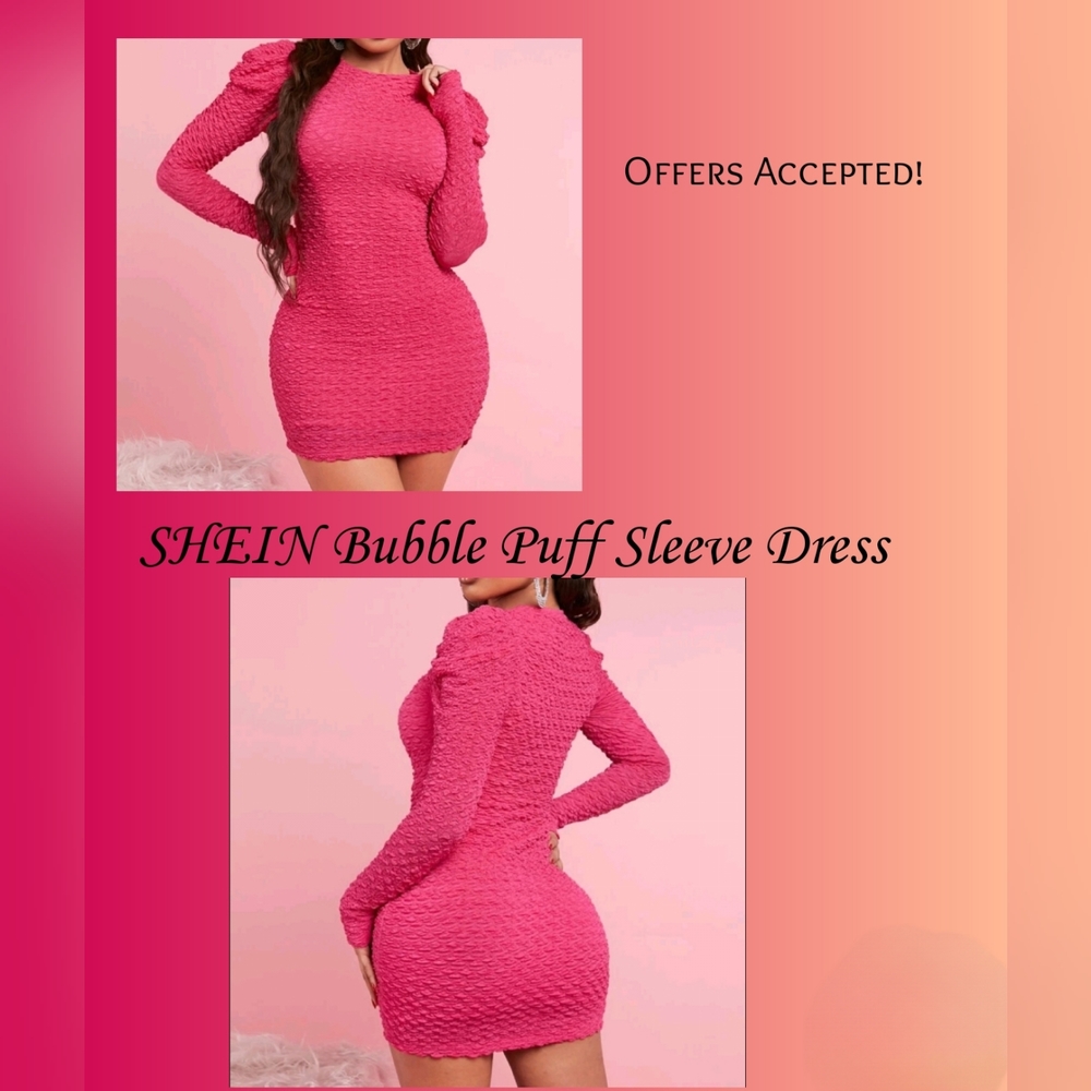 PUFF SLEEVE MINI DRESS